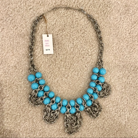 Gerard Yosca Antique Silver & Turquoise Necklace - Picture 4 of 8